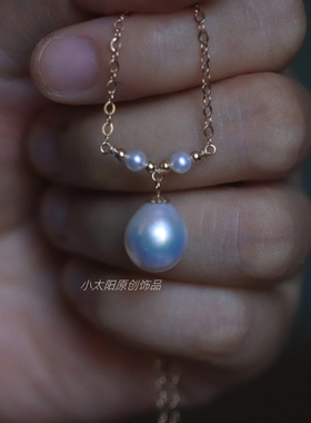 天然巴洛克珍珠项链女轻奢小众