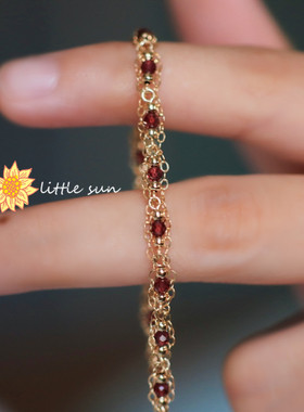 轻奢太阳原创设计风法式复古手链