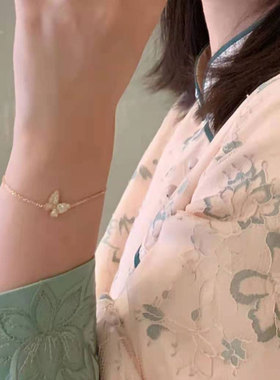 测试推荐MH女纯银镶锆石简约手链