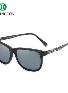 墨镜玻璃偏光炫彩圆脸太阳眼镜