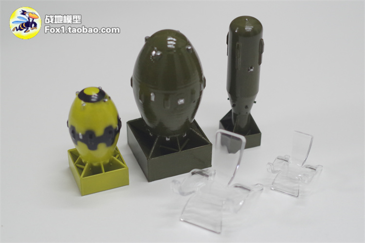 沙皇大伊万核弹氢弹小男孩胖子原子弹模型摆件玩具树脂塑料定制-图3