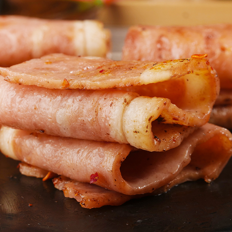 威斯堡培根肉片3斤商用手抓饼三明治烧烤雪花培根肉早餐家用猪肉-图0