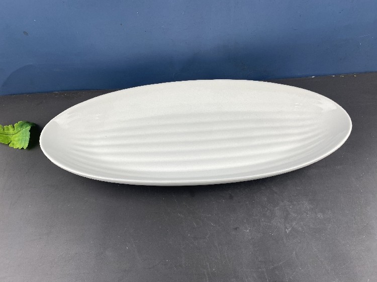 141618英寸陶瓷白菜盘椭圆盘通用超大形饭店鱼盘酒楼鱼盘商用菜盘,淘宝优惠券,粉丝福利购,淘宝优惠卷