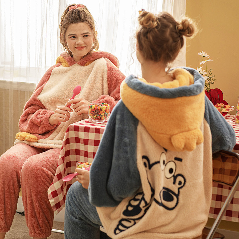 雪尔绵秋冬睡衣家居服套装北极绒 雪尔绵睡衣/家居服套装