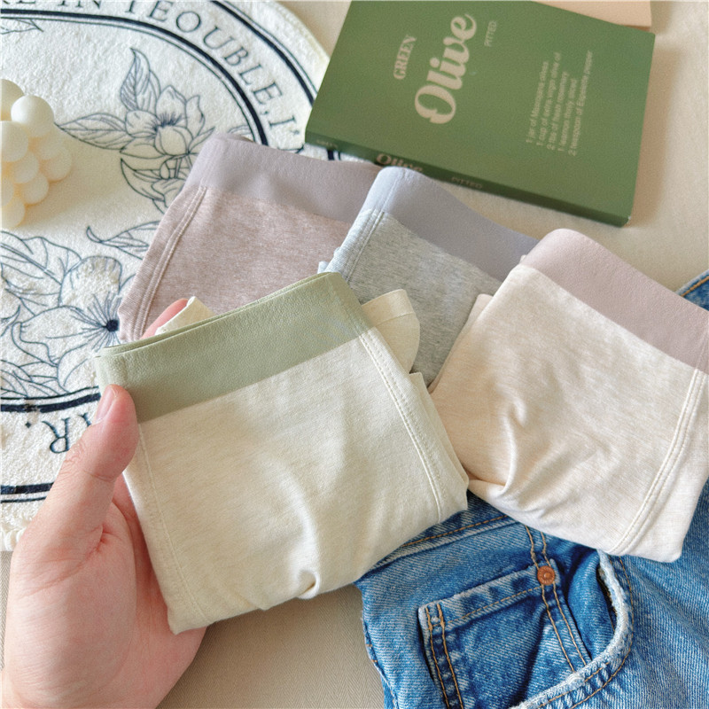 纯棉男士内裤2024新款纯色简约平角裤全棉裆抗菌四角裤衩男款裤头,淘宝优惠券,粉丝福利购,淘宝优惠卷