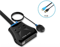 Maituovimoment MT-201HL 2-mouth HDMI connector USB automatic 2-in-1 wire-out machine integrated with wire control KVM