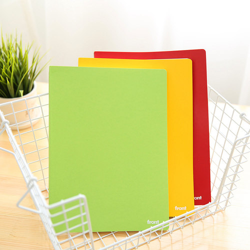 4本 front笔记本 a4/b5/a5软皮本办公本子大本a4笔记本本子文具简约大学生高中生用读书笔记本阅读摘记手账本 - 图1