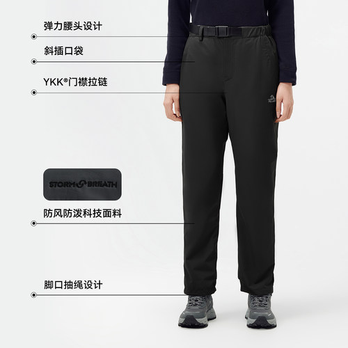 【经典2.0】伯希和户外三合一冲锋裤新款女防暴雨可拆卸登山裤男-图2