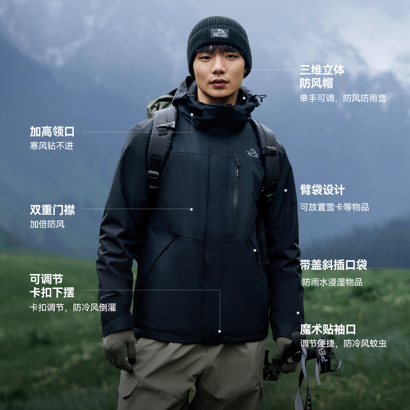 【经典2.0 | 羽绒版】伯希和户外冲锋衣新款三合一鹅绒内胆登山服