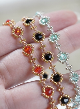 米珠晶晶手链手工编织可定制