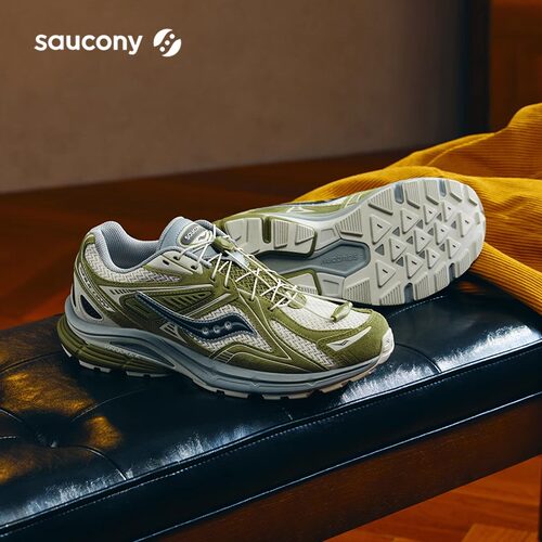 Saucony索康尼K4男复古跑步鞋情侣潮流百搭休闲运动鞋女子老爹鞋 - 图0