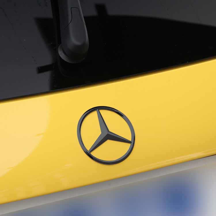 奔驰A45改装A45S车标 TURBO叶子板标 黑色武士AMG A45S全套车标志 - 图1