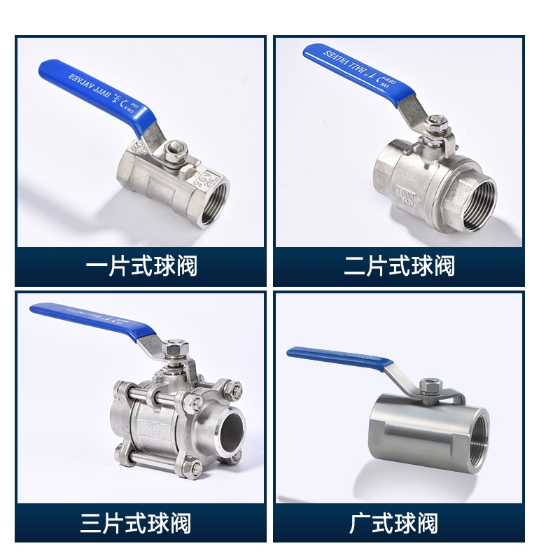 201/304不锈钢球阀阀门DN15/2/6/4分1寸/2PC丝扣口内螺纹二两片式 - 图1