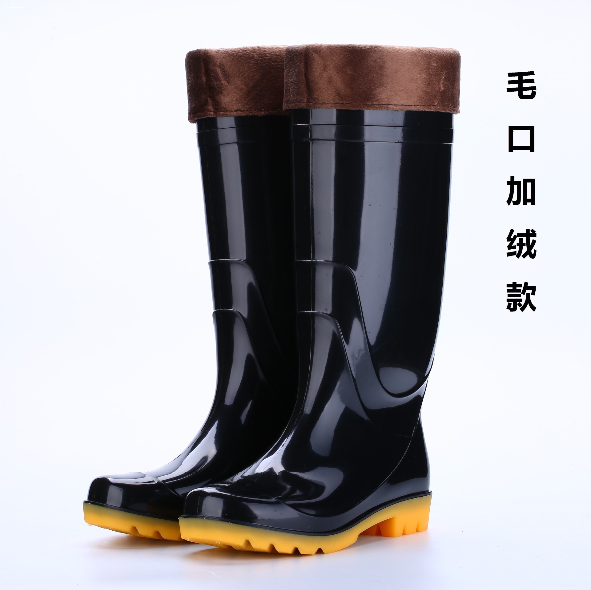 雨鞋男士防雨鞋套高筒鞋套防滑加厚耐磨防水鞋夏季户外成人工作鞋