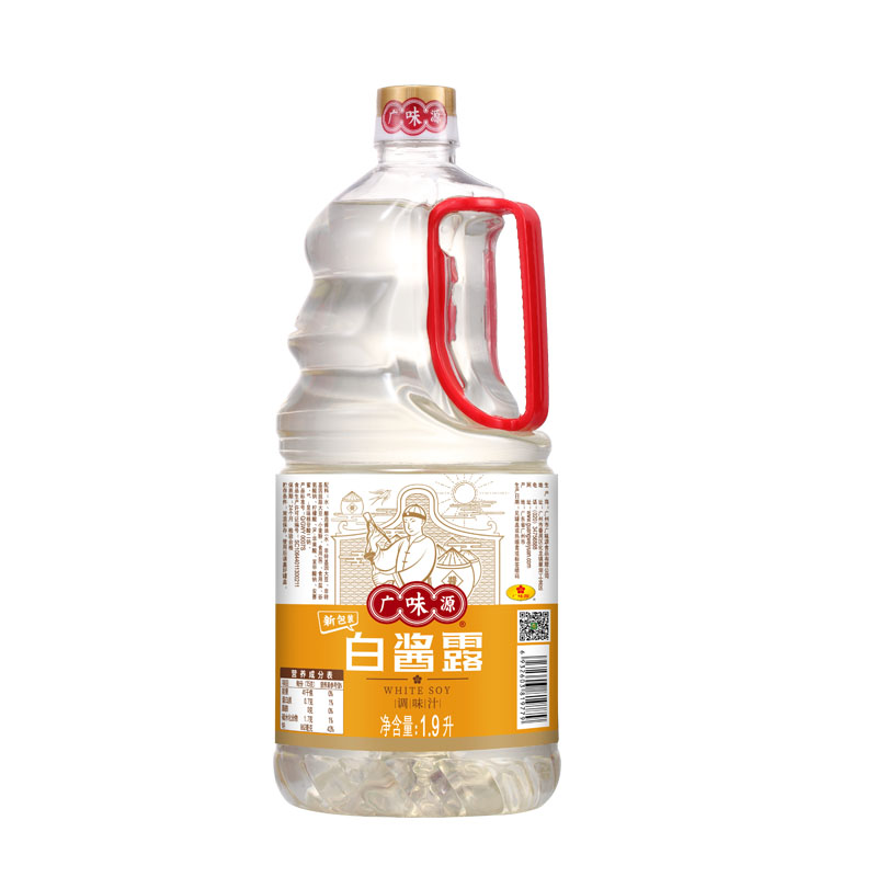 广味源白酱露1.9L瓶商用原色无色味极鲜西餐调味汁炒菜白酱油家用 - 图2