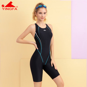 Yingfa women's swimsuit professional slimming sleeveless backless sexy pants fashion one-piece boxer swimsuit ແມ່ຍິງ 2138