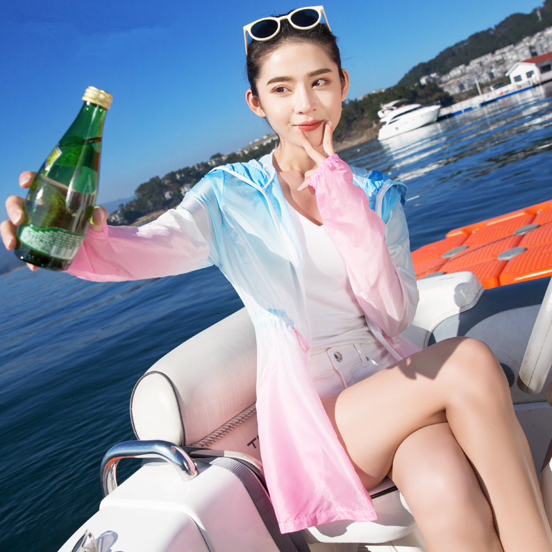 中长款宽松时尚韩版学生防服 uv 专业防晒衣女超薄防紫外线 UPF50 中长款宽松时尚韩版学生防服 uv 专业防晒衣女超薄防紫外线 UPF50