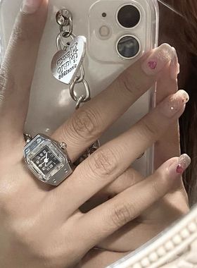 可佩戴戒指表小众迷你戒指手指表