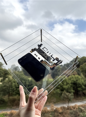 原创平行手机世界摆件