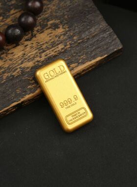 仿真道具金条精品沙金仿金砖优质实心金块把玩镇尺家居进宝摆件