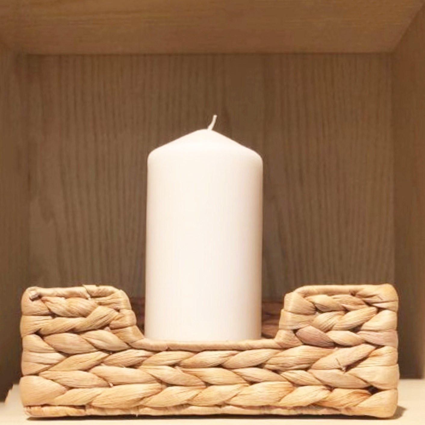 宜家代购国内 费诺门无香型阔形蜡烛 块状蜡烛阔形蜡烛14cm