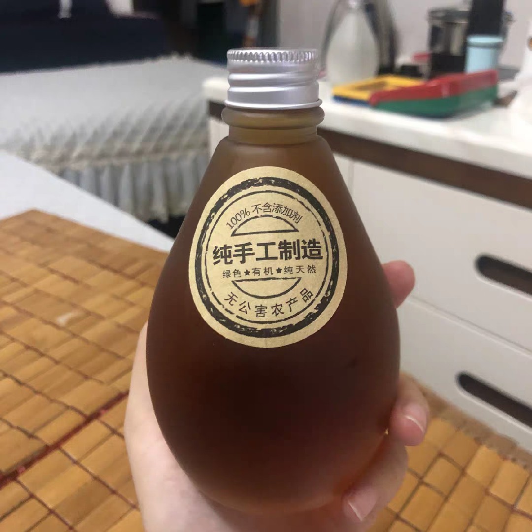 玻璃白酒瓶空瓶子果酒瓶饮料瓶二两半斤一斤装自酿创意磨砂小酒瓶-图2