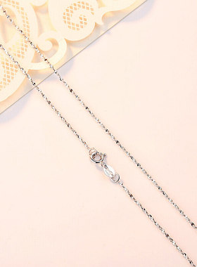 PT999铂金无吊坠锁骨链女款