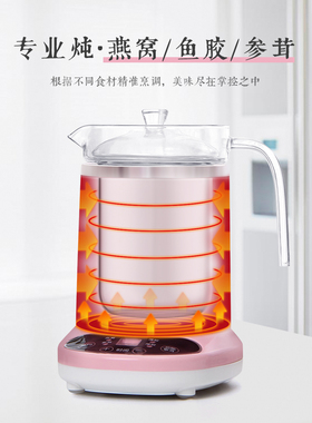 灿博燕窝鱼胶炖壶迷你参茸炖锅