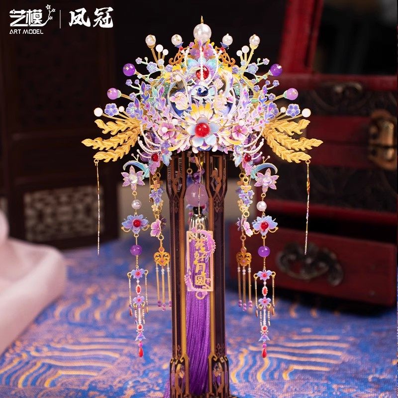 艺模手工diy凤冠金属拼装模型立体拼图车载挂饰摆件女孩礼物玩具,淘宝优惠券,粉丝福利购,淘宝优惠卷