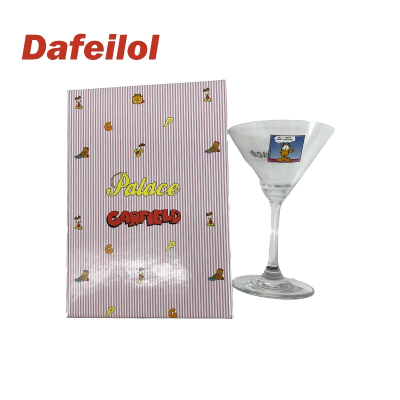 现货 Palace 21FW GARFIELD MARTINI GLASS CLEAR 加菲猫联名酒杯 - 图0