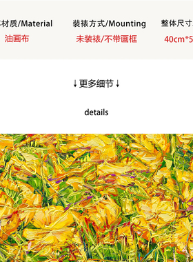 Boree北欧 ins 风清新黄色格桑花小众艺术装饰无框挂画复刻版画