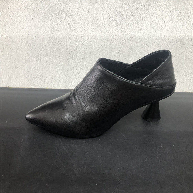 工厂新款撤柜真皮女鞋尖头高跟牛皮气质韩版潮流低帮春款女单鞋潮,淘宝优惠券,粉丝福利购,淘宝优惠卷