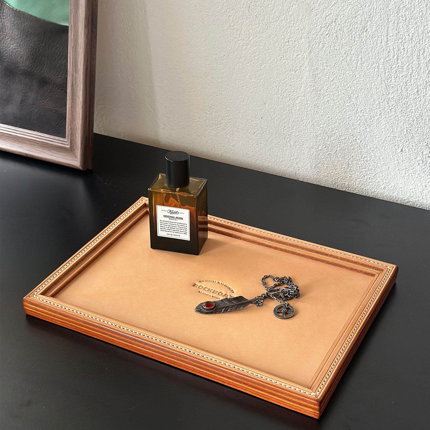 rockboat纯手工超厚植鞣皮盘玄关首饰文玩小物件桌面收纳盒展示盘,淘宝优惠券,粉丝福利购,淘宝优惠卷