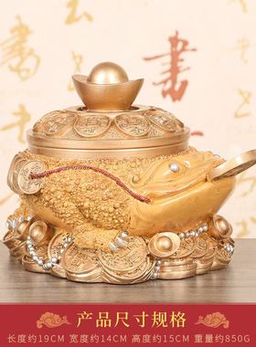 2024龙年李居明吉祥物东北钓金钱摆件客厅办公室家居六白招材摆设