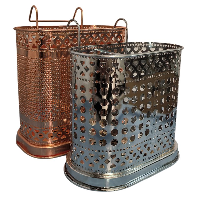 Kitchen metal square chopstick cage storage rack