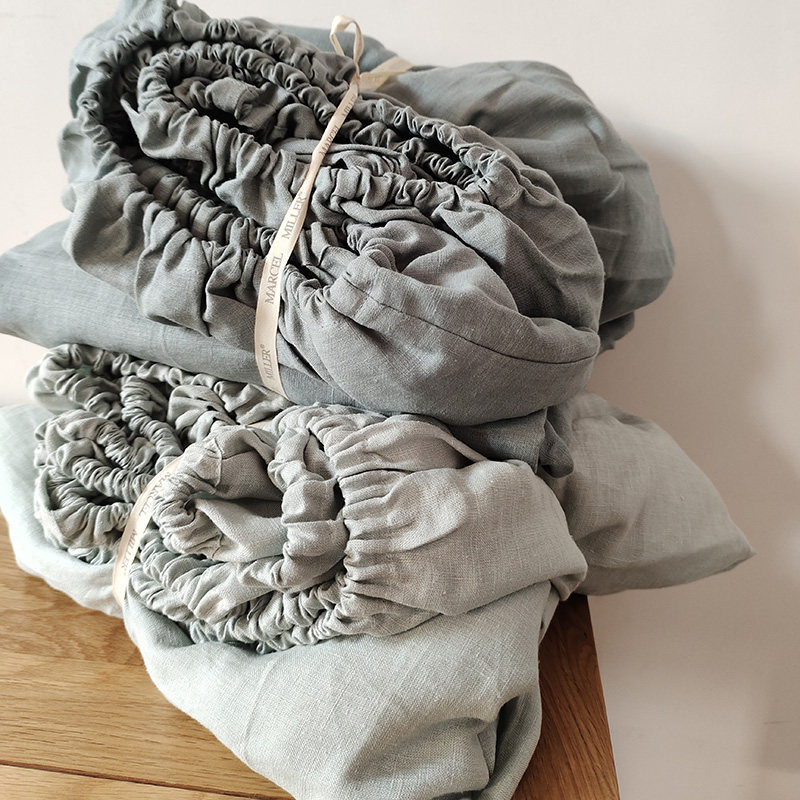 24年新年新款汉麻酵素水洗床笠防滑四角全包