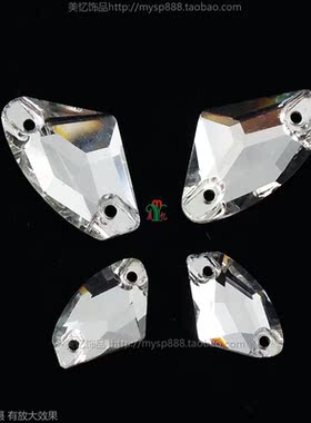 水晶玻璃手缝钻点缀在裙子衬衣领口服装饰品辅料配件鞋子diy材料