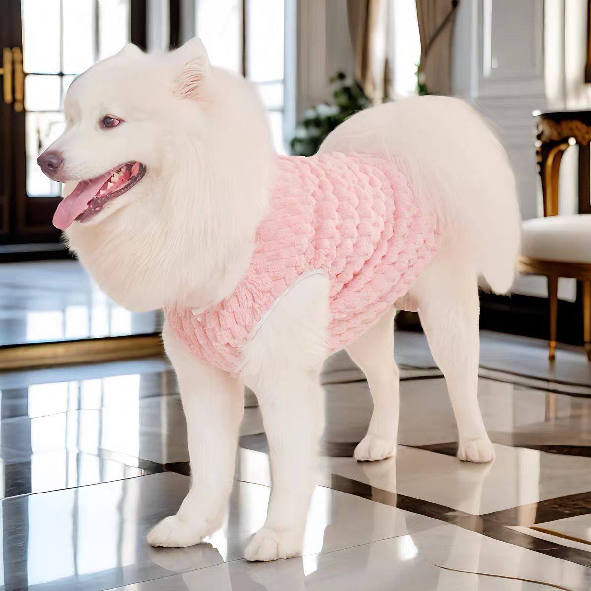 狗狗衣服秋冬季新款加绒保暖背心金毛泰迪比熊柯基猫咪小中大型犬,淘宝优惠券,粉丝福利购,淘宝优惠卷