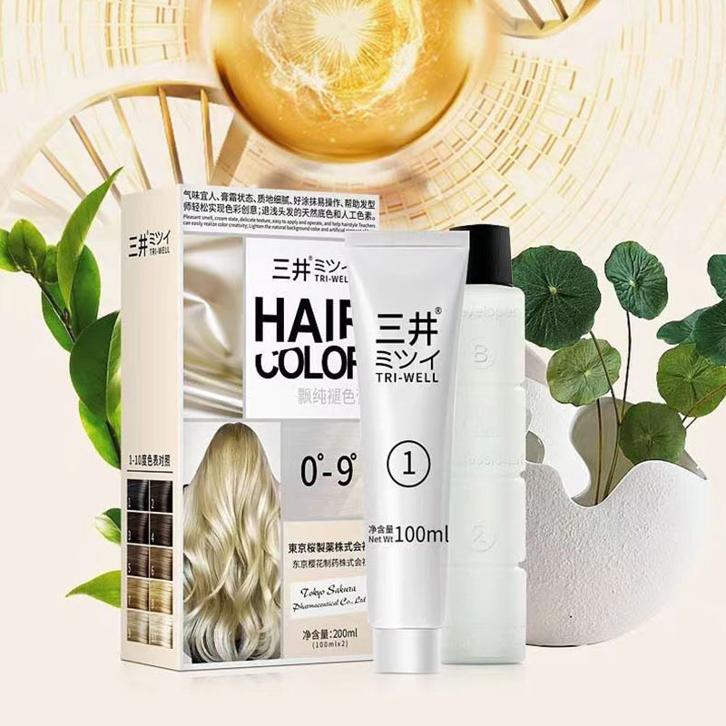 正品三井植物褪色膏褪黑色头发褪色漂膏超强漂发家用褪不伤发温和,淘宝优惠券,粉丝福利购,淘宝优惠卷