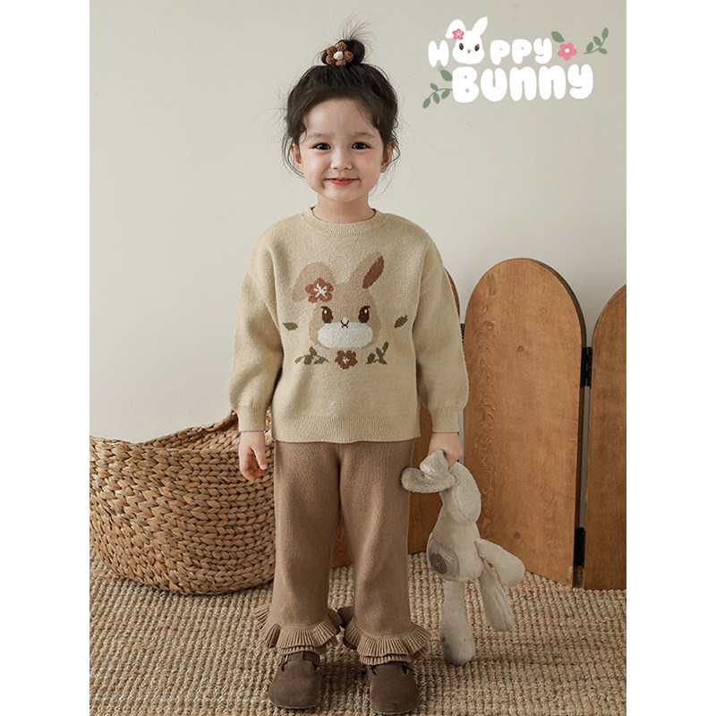 幼悠女童秋冬套装儿童可爱刺绣娃娃领衬衫绣花小兔子毛衣马甲上衣,淘宝优惠券,粉丝福利购,淘宝优惠卷