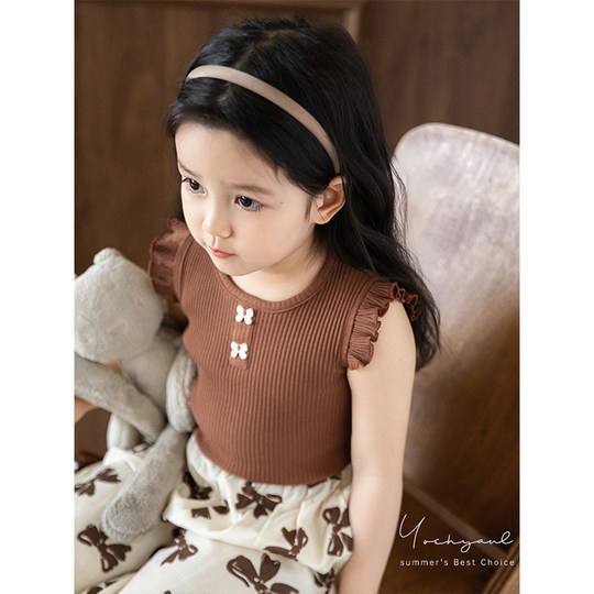 Жилет для молодой девушки с вышивкой бабочкой, летний мягкий и нежный жилет с кружевной текстурой и летящими рукавами, свободный и крутой жилет