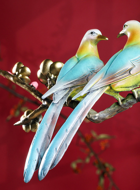 铜一家 喜上眉梢摆件客厅玄关铜工艺品新中式家居酒柜装饰品乔迁