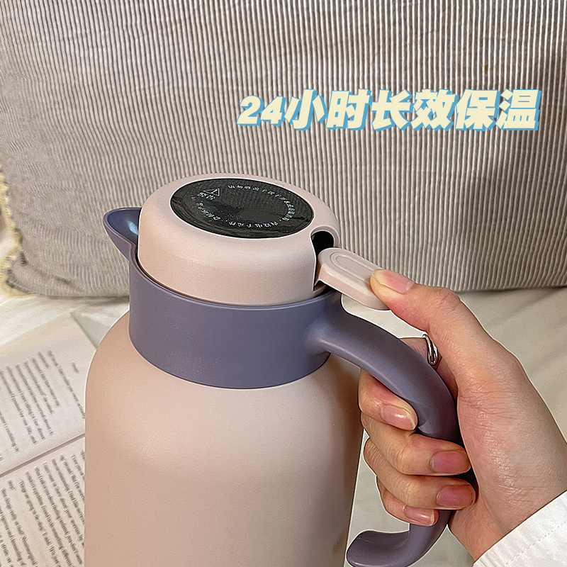 简约水壶保温壶大容量家用宿舍学生用暖水瓶玻璃内胆开水瓶暖水壶 - 图2