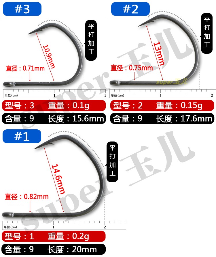 日本倒吊钩原装进口DECOY 胜一WORM-16 德州淡水强悍倒刺路亚鱼钩 - 图2