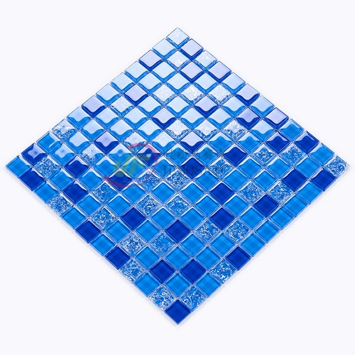 Jia du Mediterranean Blue Glass Mosaic Swomk Bool Foine Shell Shell Shell Shell Shell Shell Tile Fish Bool Discount Promotion