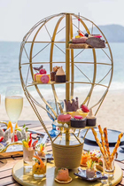 Creative Eu Style Hot Air Balloon West Restaurant Small Dessert Table Swing Pieces Show Rack Cake Sushi DIY Grilled Meat Rack Spin