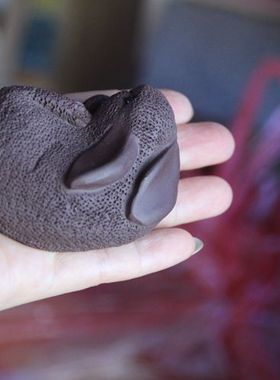 纯手工雕塑紫砂茶桌可爱风摆件