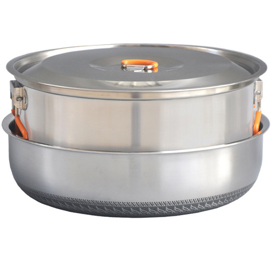 户外套锅不锈钢锅具炒锅炊具野餐野营露营便携式折叠野炊用品装备