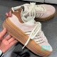 ເກີບຜ້າໃບກິລາ Adidas Clover Disney Mary Cat ຮ່ວມກັບ velvet low-top heightening thick-soled sports sneakers JR4244