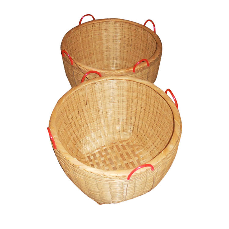 工艺品大号箩筐淘米篮篼盛装粮食竹簸箕收纳竹篓喜事用品竹编制品,淘宝优惠券,粉丝福利购,淘宝优惠卷
